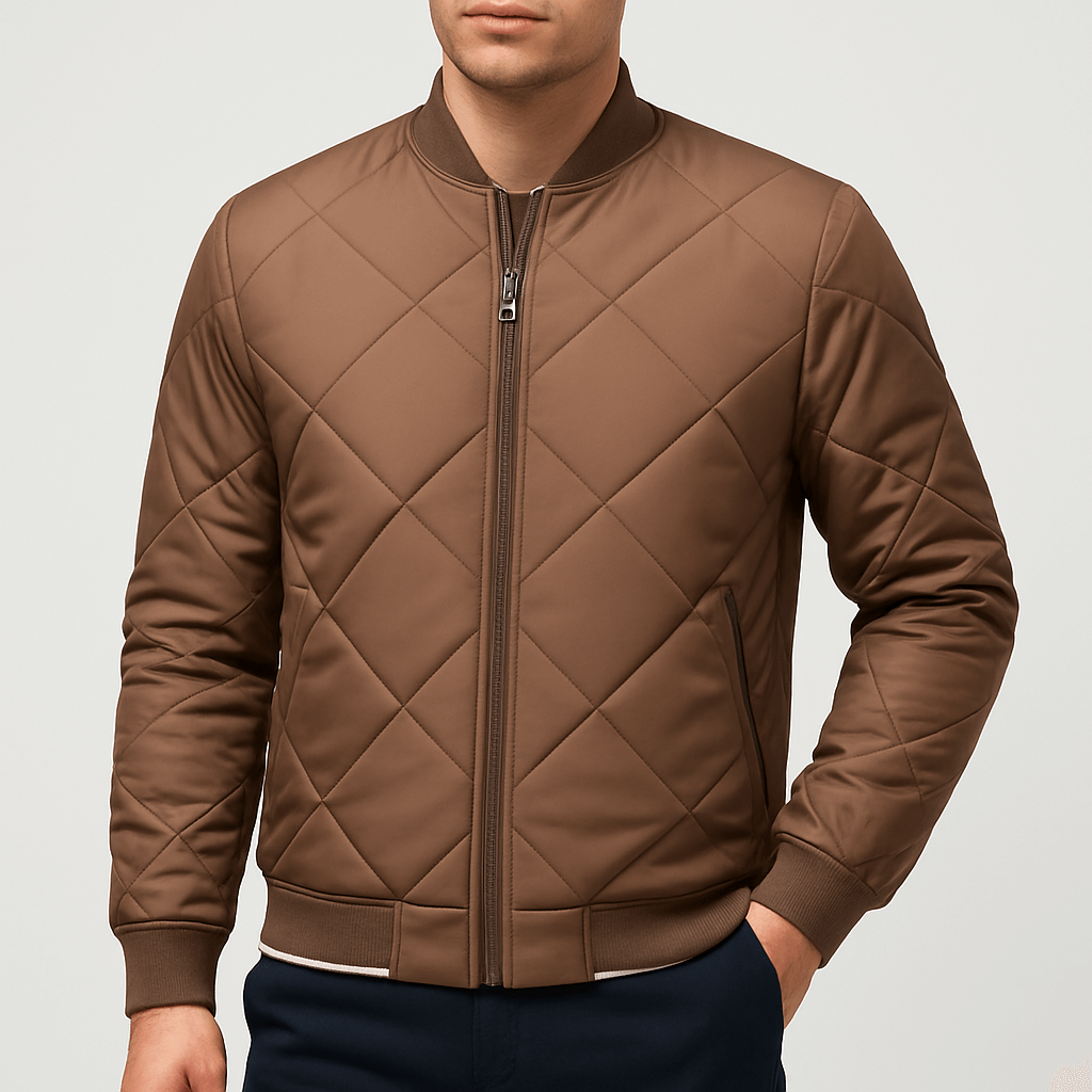 LUXEOUTFIT | Bomberjacke mit Rautensteppung 2