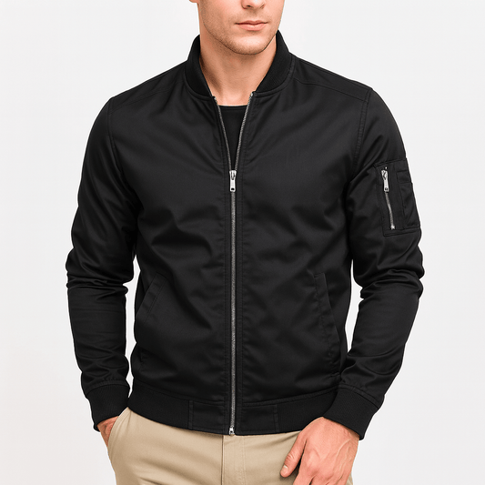LUXEOUTFIT | Bomberjacke mit Reißverschlusstasche 0