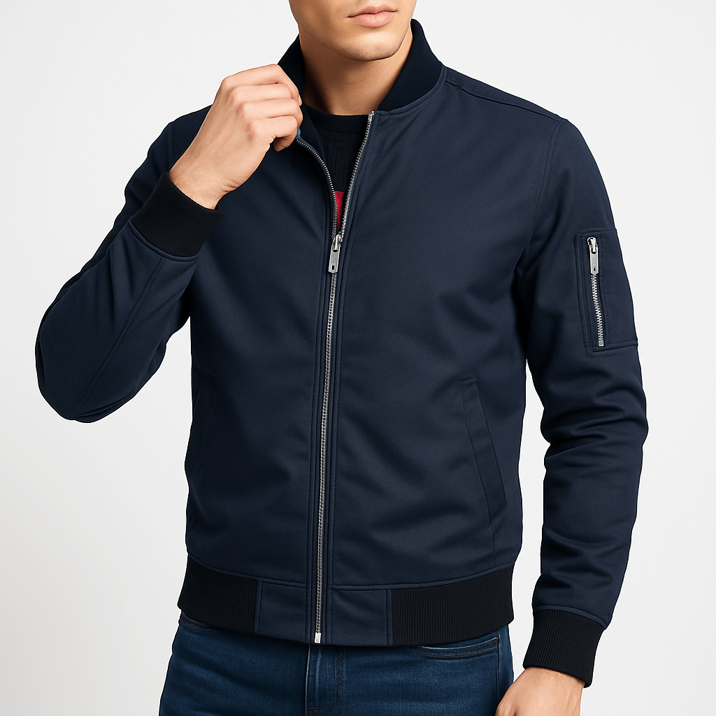 LUXEOUTFIT | Bomberjacke mit Reißverschlusstasche 1