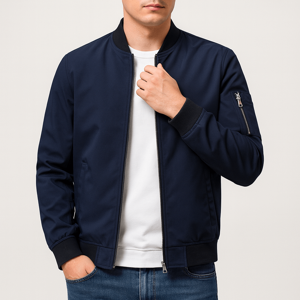 LUXEOUTFIT | Bomberjacke mit durchgehendem Reißverschluss 2