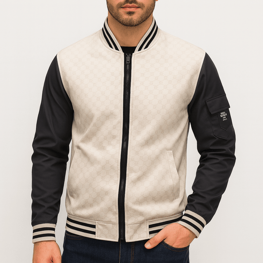 LUXEOUTFIT | Bomberjacke mit geripptem Besatz 0