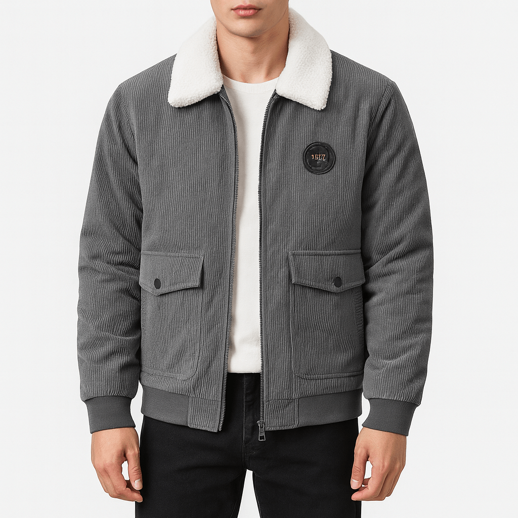 LUXEOUTFIT | Cord-Wolljacke 0