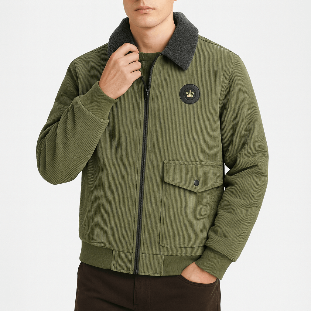 LUXEOUTFIT | Cord-Wolljacke 3