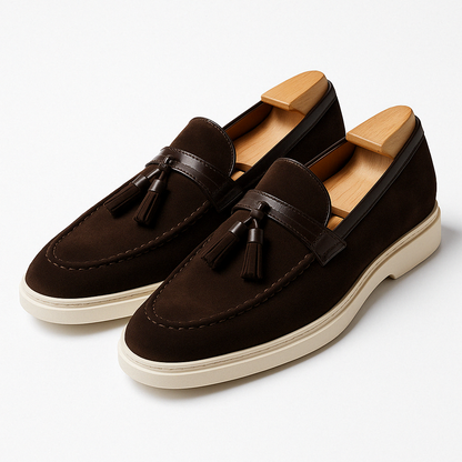 LUXEOUTFIT | Darce Hybrid-Loafer aus Wildleder 4