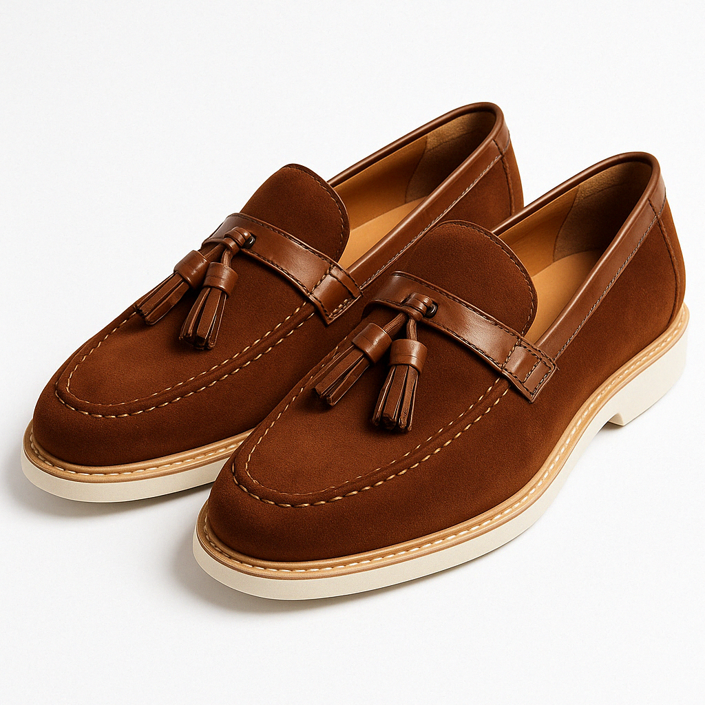 LUXEOUTFIT | Darce Hybrid-Loafer aus Wildleder 5