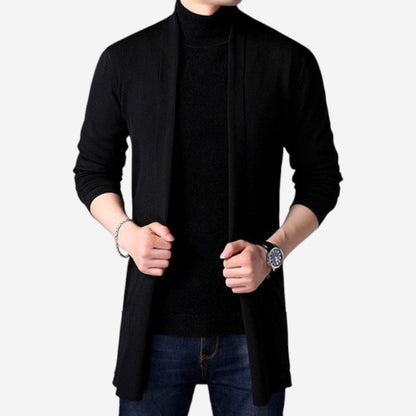 LUXEOUTFIT | Entspannter langer Cardigan 1
