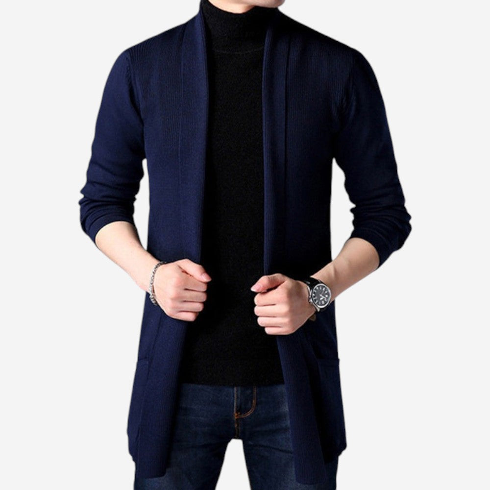 LUXEOUTFIT | Entspannter langer Cardigan 2