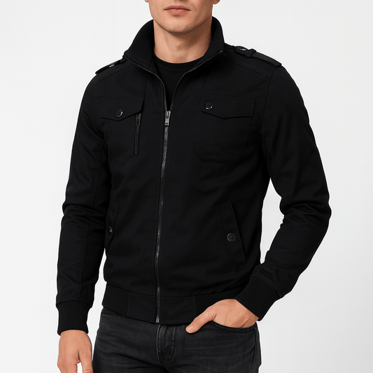 LUXEOUTFIT | Epauletten-Bomberjacke 0
