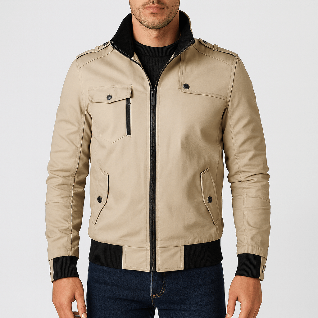 LUXEOUTFIT | Epauletten-Bomberjacke 1