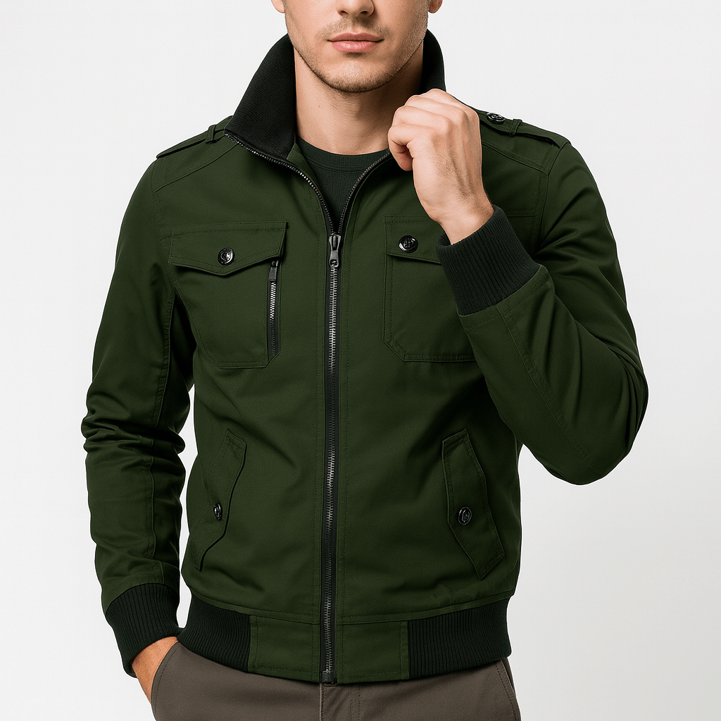 LUXEOUTFIT | Epauletten-Bomberjacke 2