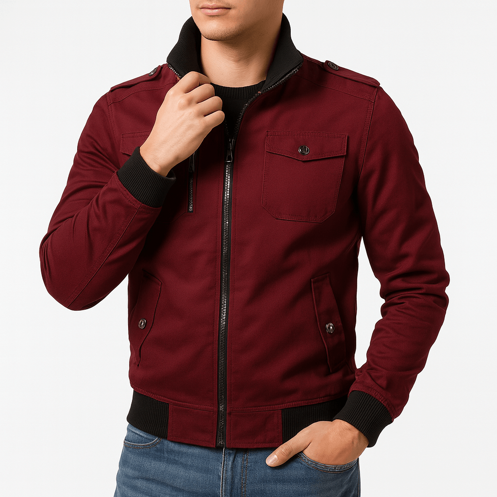 LUXEOUTFIT | Epauletten-Bomberjacke 3