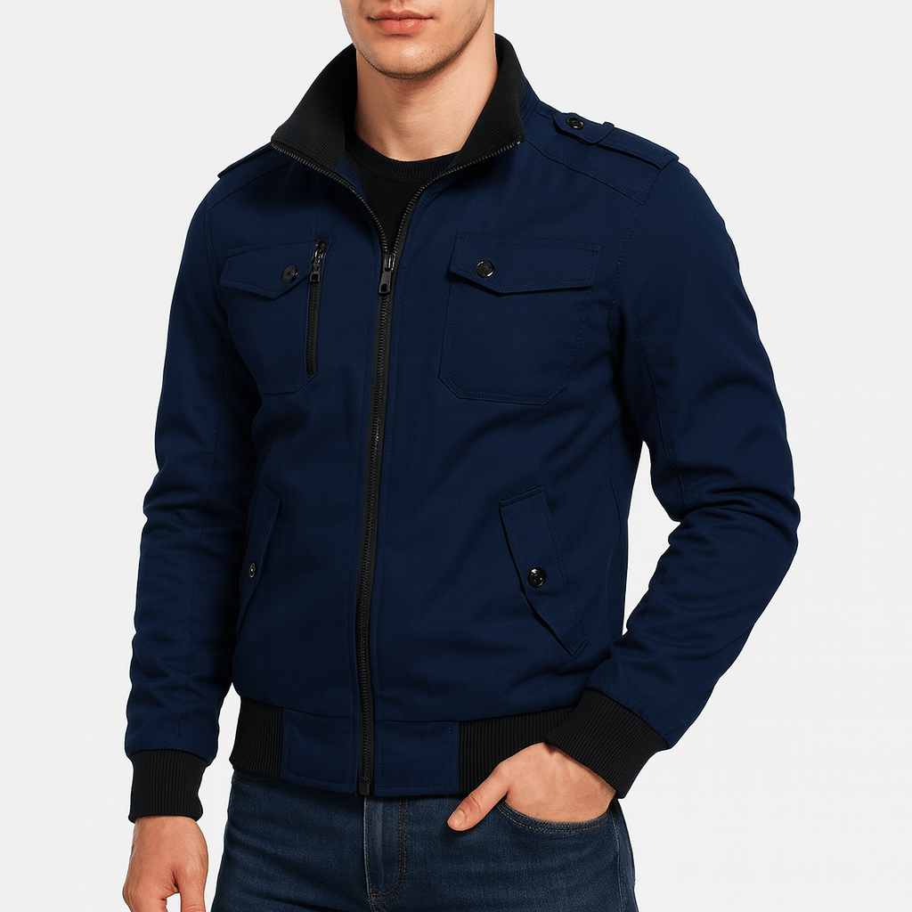 LUXEOUTFIT | Epauletten-Bomberjacke 4
