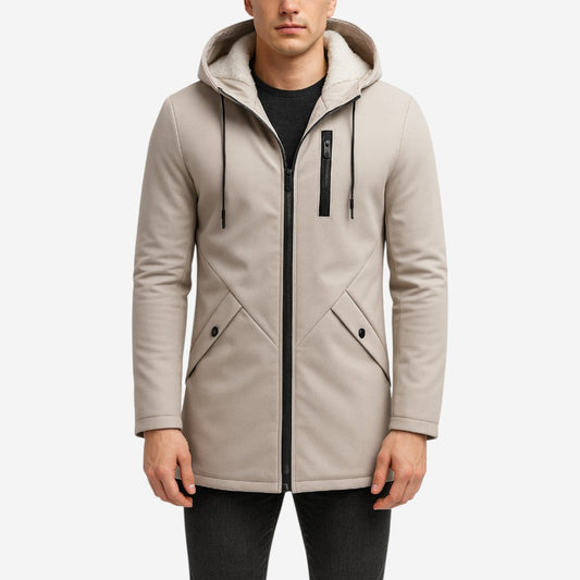 LUXEOUTFIT | Fleecegefütterte Kapuzenjacke 0