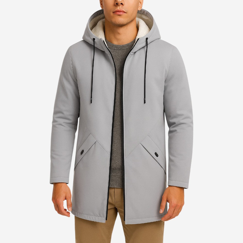 LUXEOUTFIT | Fleecegefütterte Kapuzenjacke 1
