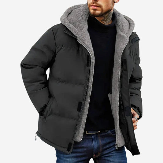 LUXEOUTFIT | Fleecegefütterte Winterpufferjacke 0