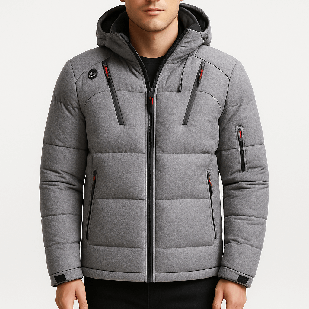 LUXEOUTFIT | Gefütterte Winterjacke mit Kapuze 0
