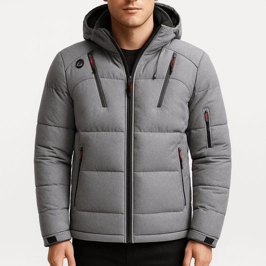 LUXEOUTFIT | Gefütterte Winterjacke mit Kapuze 0