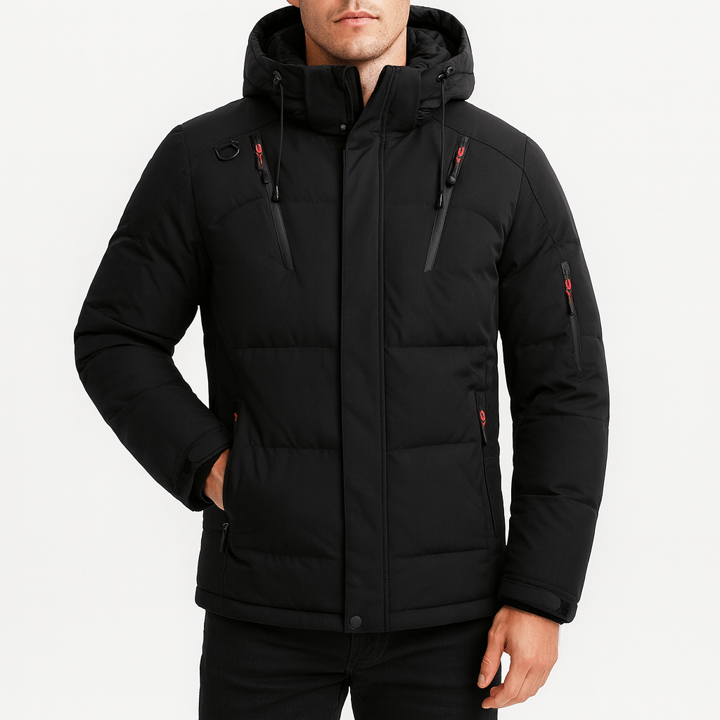 LUXEOUTFIT | Gefütterte Winterjacke mit Kapuze 1