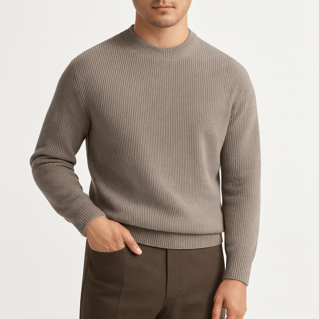 LUXEOUTFIT | Gerippter Wollpullover 1