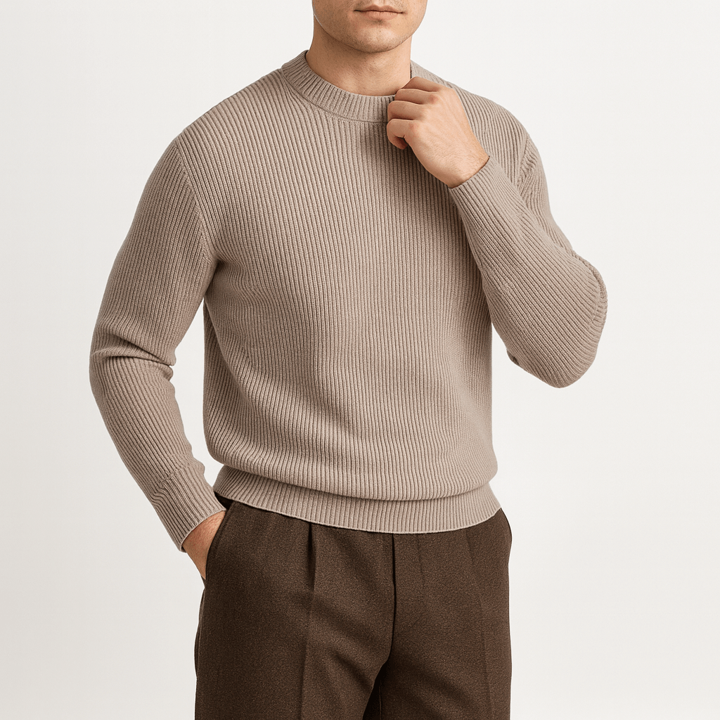 LUXEOUTFIT | Gerippter Wollpullover 2