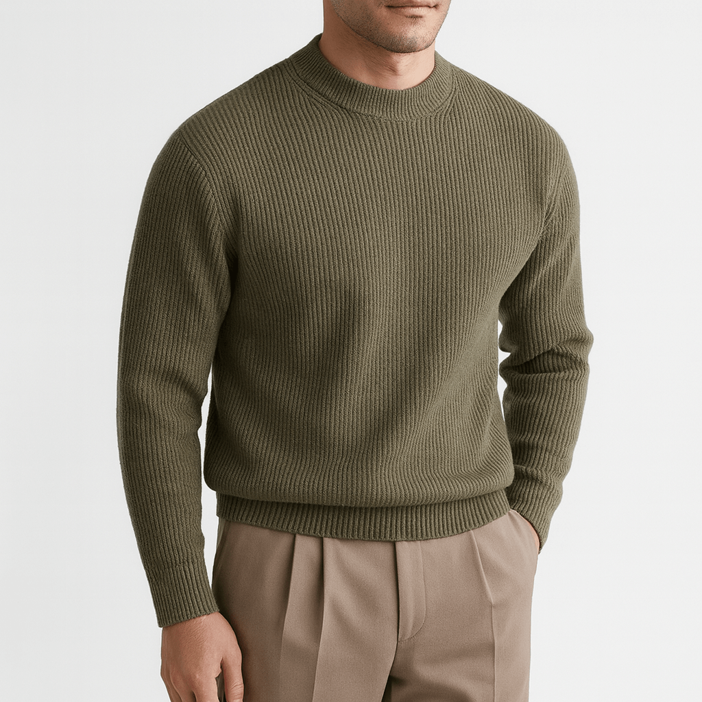 LUXEOUTFIT | Gerippter Wollpullover 5