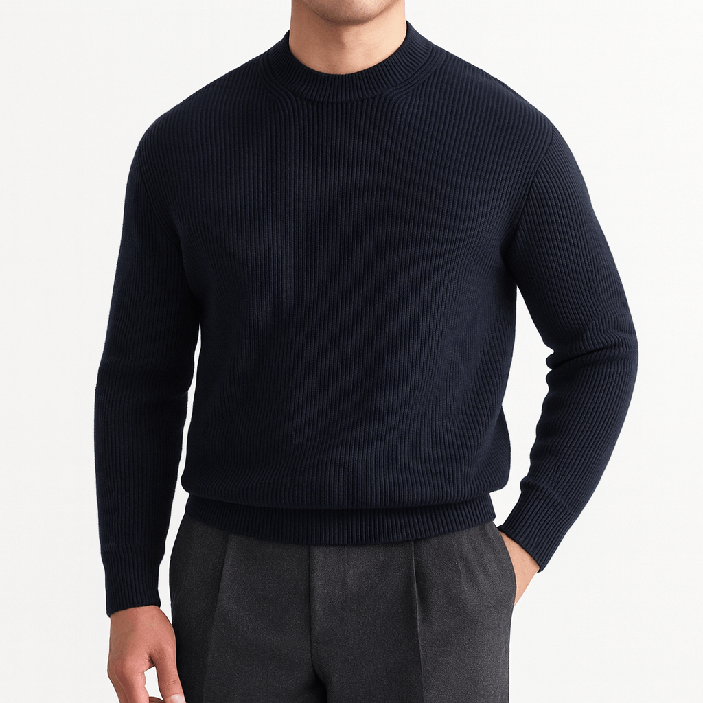 LUXEOUTFIT | Gerippter Wollpullover 6