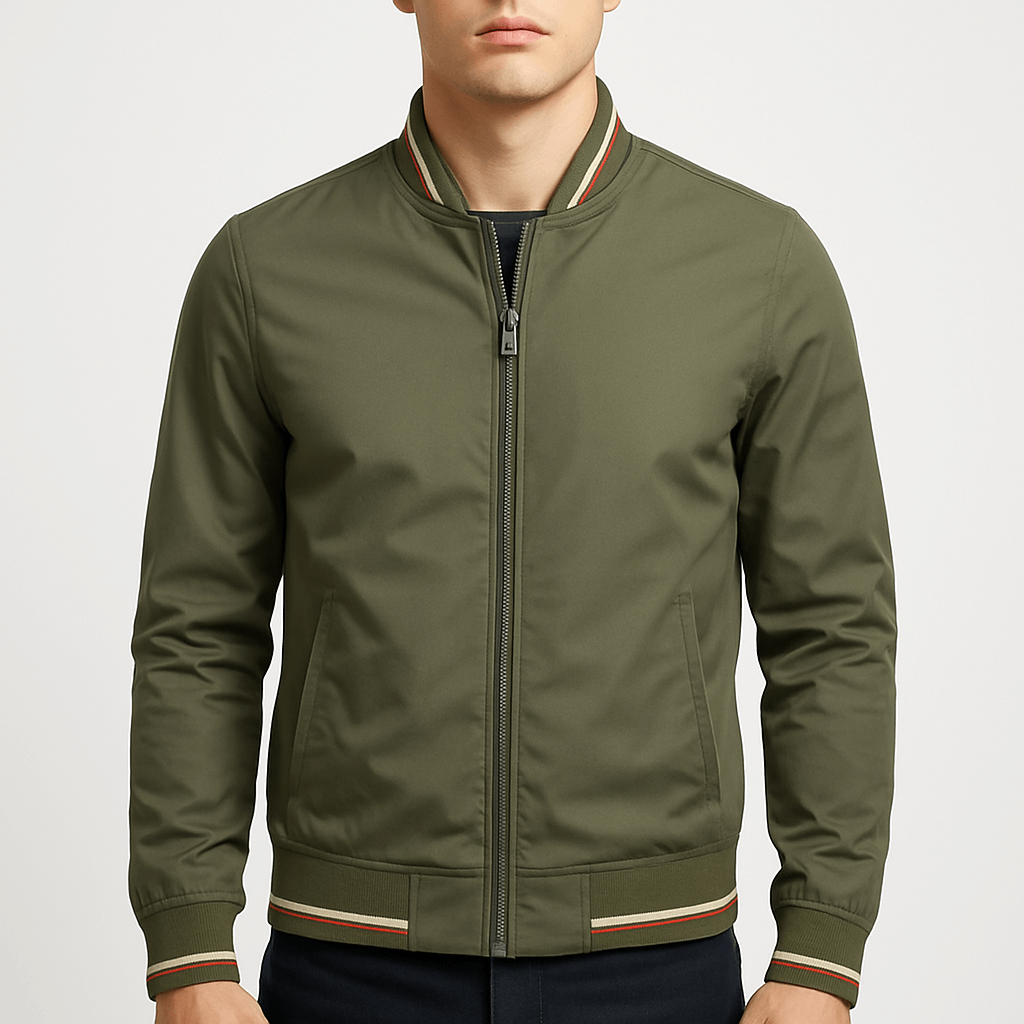 LUXEOUTFIT | Gestreifte Bomberjacke 0