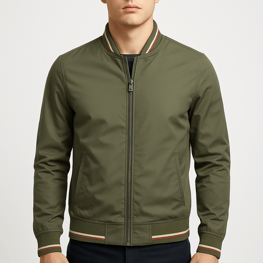 LUXEOUTFIT | Gestreifte Bomberjacke 0