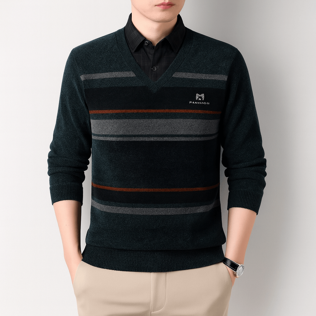 LUXEOUTFIT | Gestreifter Pullover 1