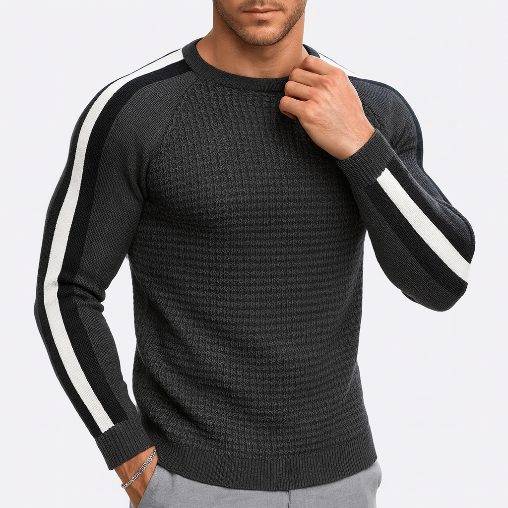 LUXEOUTFIT | Gestreifter Strickpullover 2