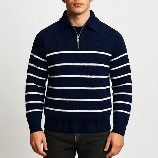LUXEOUTFIT | Gestreifter nautischer Pullover 0