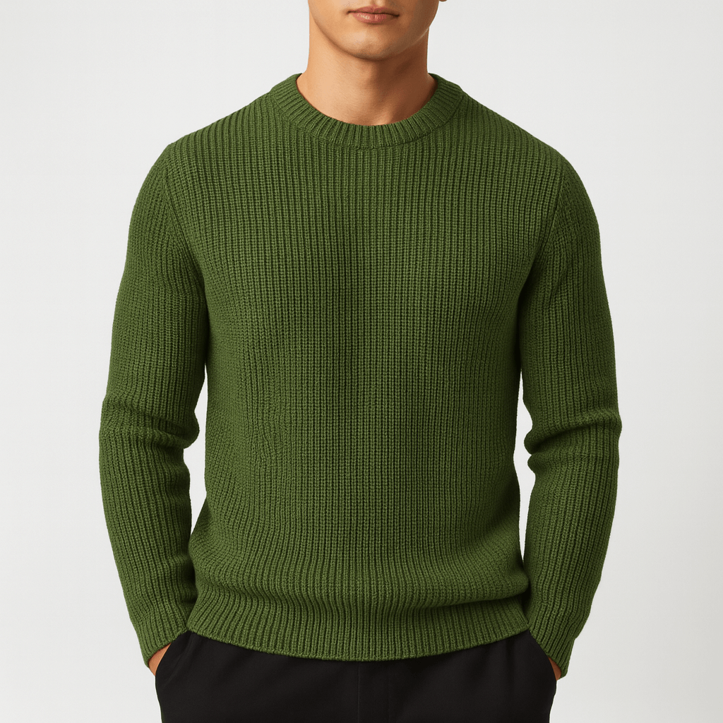 LUXEOUTFIT | Gestrickter Pullover mit O-Ausschnitt 3