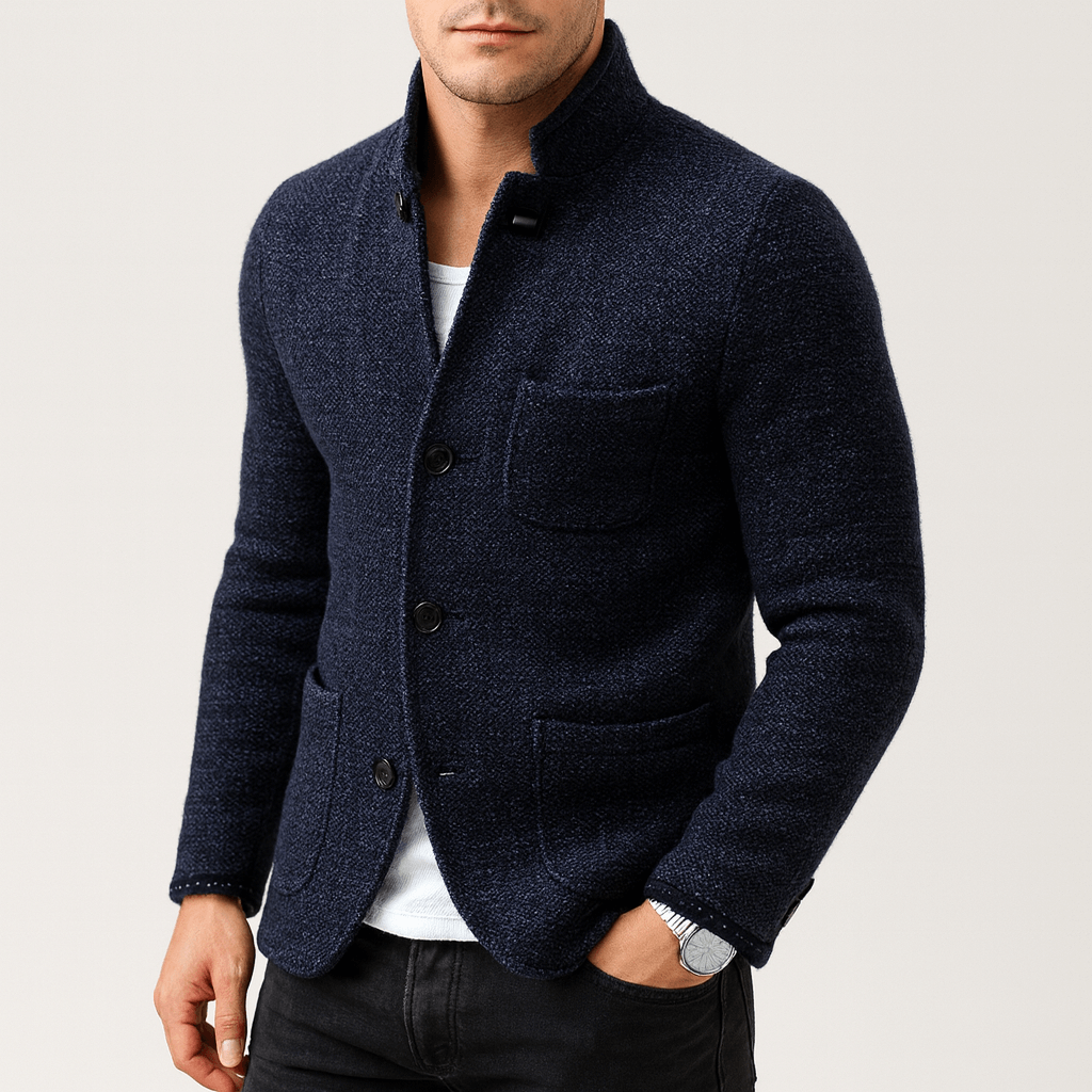 LUXEOUTFIT | Grobstrick-Cardigan mit Knöpfen 1