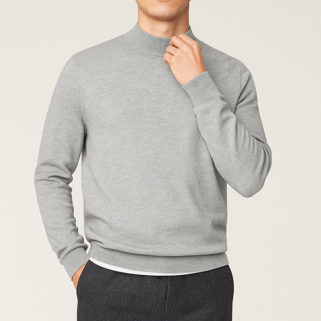 LUXEOUTFIT | Halber Rollkragenpullover 2
