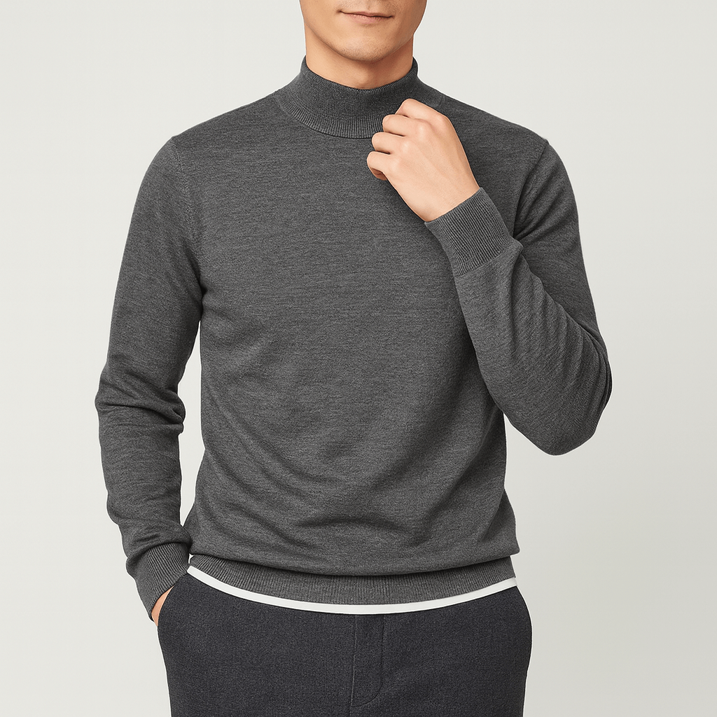 LUXEOUTFIT | Halber Rollkragenpullover 3