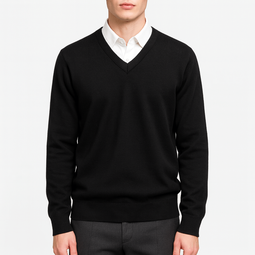 LUXEOUTFIT | Ibrahim Pullover mit V-Ausschnitt 0