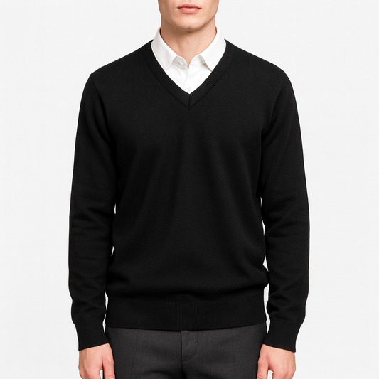LUXEOUTFIT | Ibrahim Pullover mit V-Ausschnitt 0