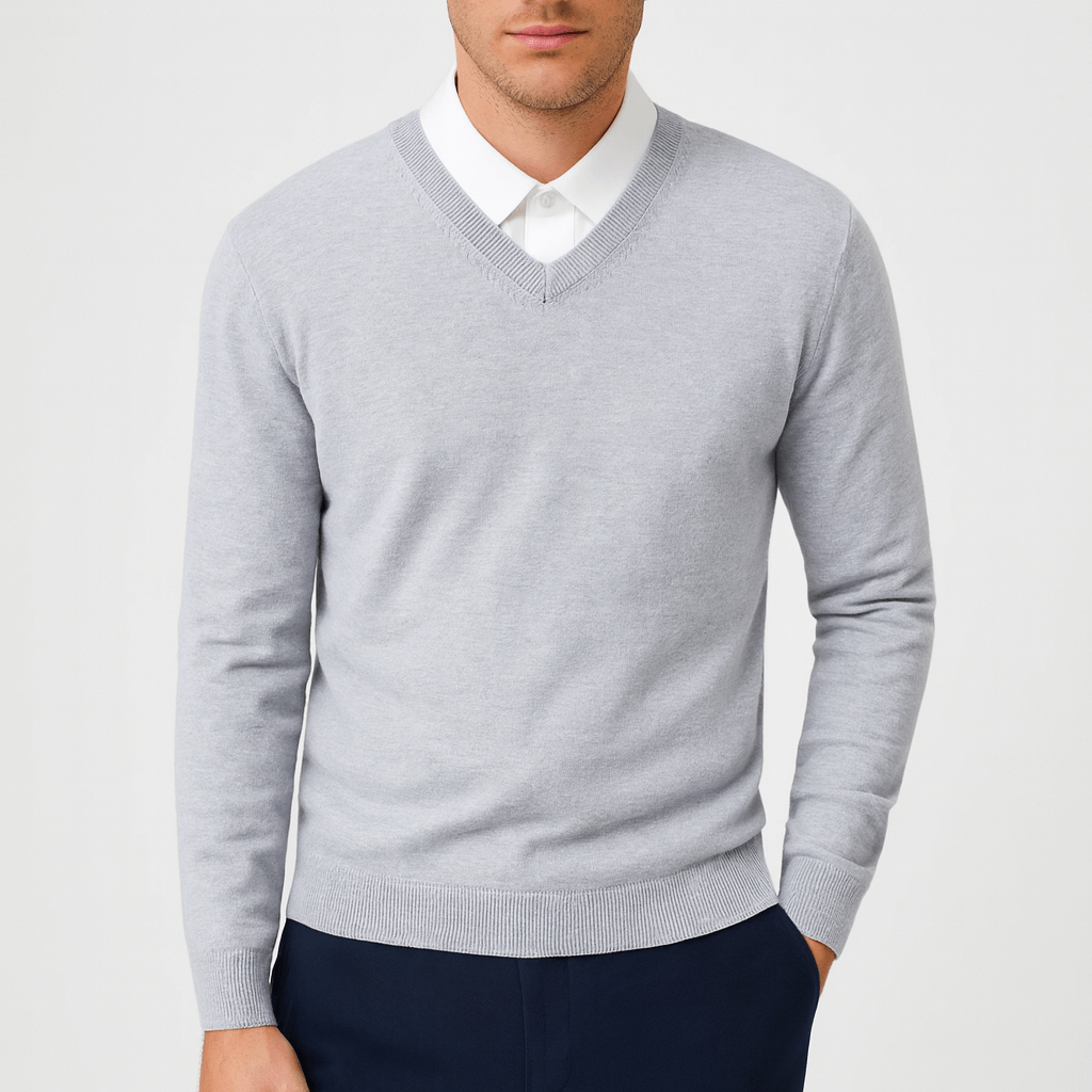 LUXEOUTFIT | Ibrahim Pullover mit V-Ausschnitt 1