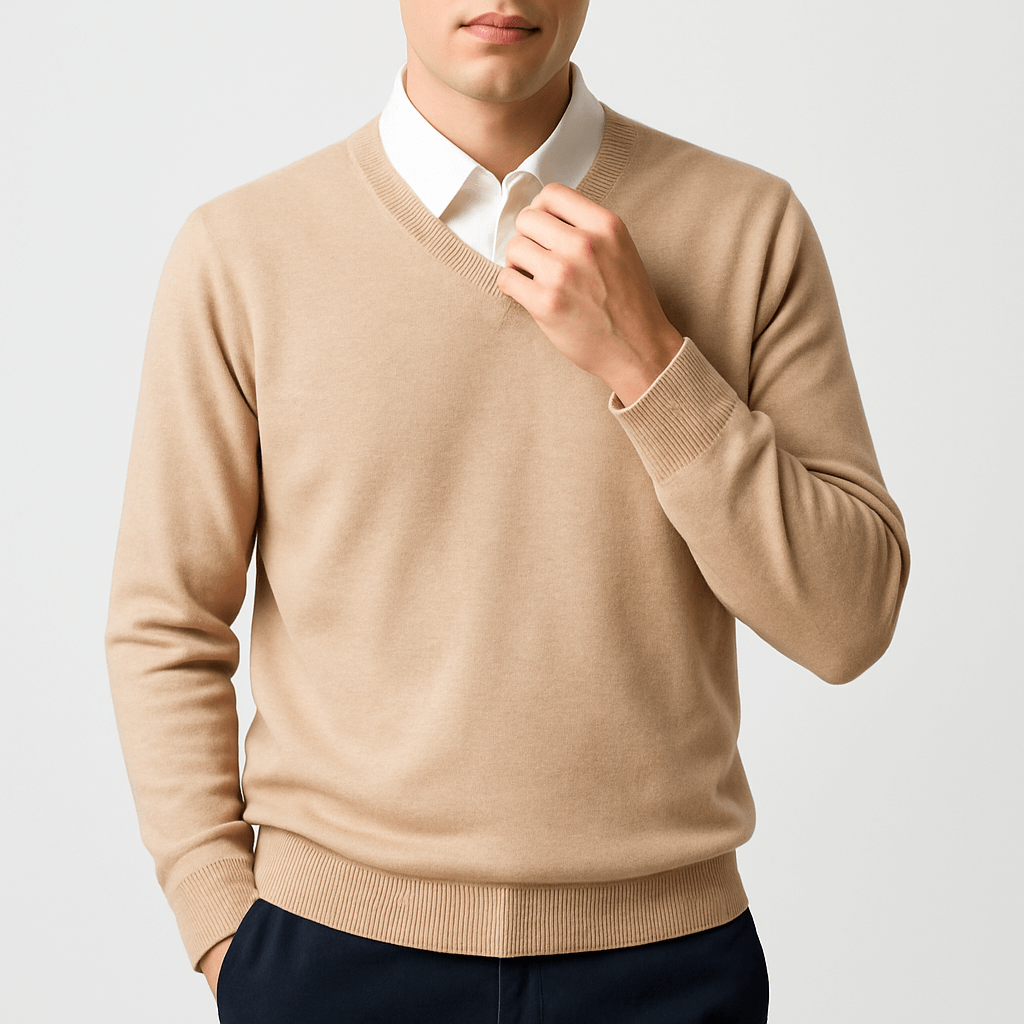 LUXEOUTFIT | Ibrahim Pullover mit V-Ausschnitt 2