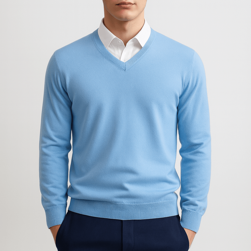 LUXEOUTFIT | Ibrahim Pullover mit V-Ausschnitt 4