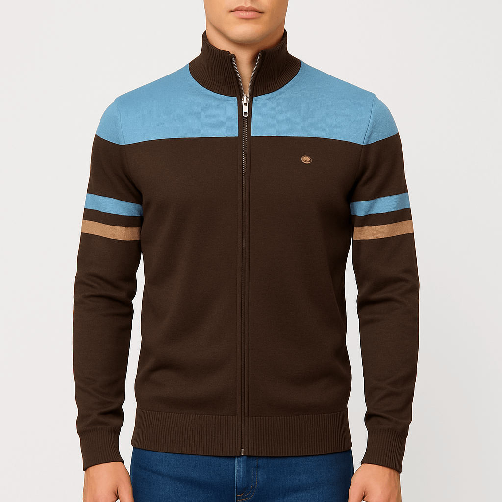 LUXEOUTFIT | Jacke mit Reißverschluss und Farbblock 0