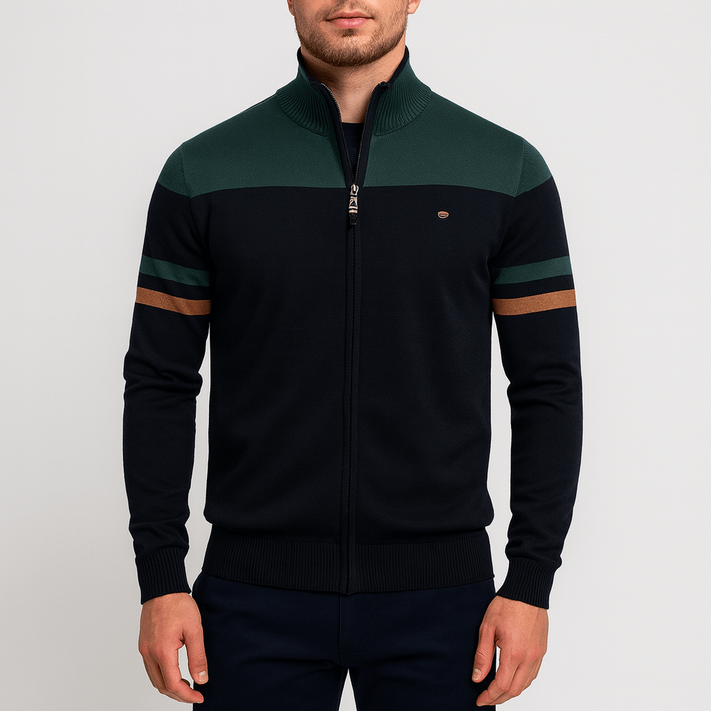 LUXEOUTFIT | Jacke mit Reißverschluss und Farbblock 3