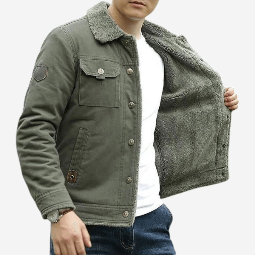 LUXEOUTFIT | Jacke mit Sherpa-Futter 0