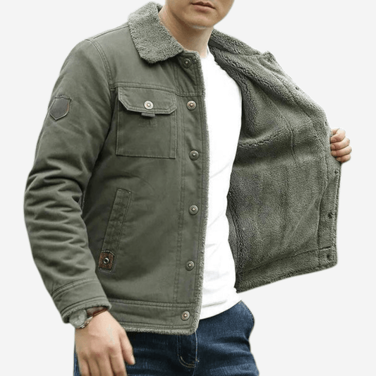LUXEOUTFIT | Jacke mit Sherpa-Futter 0