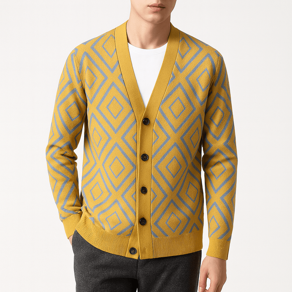 LUXEOUTFIT | Jacquard-Strickjacke 2