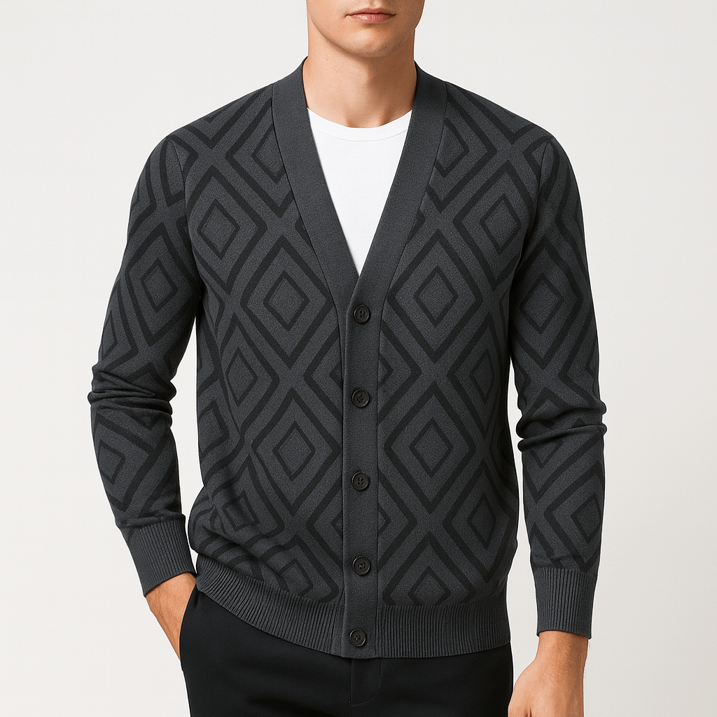 LUXEOUTFIT | Jacquard-Strickjacke 3