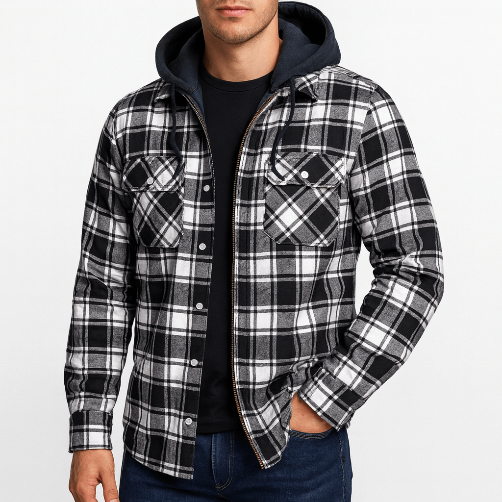 LUXEOUTFIT | Karierte Bomberjacke 4