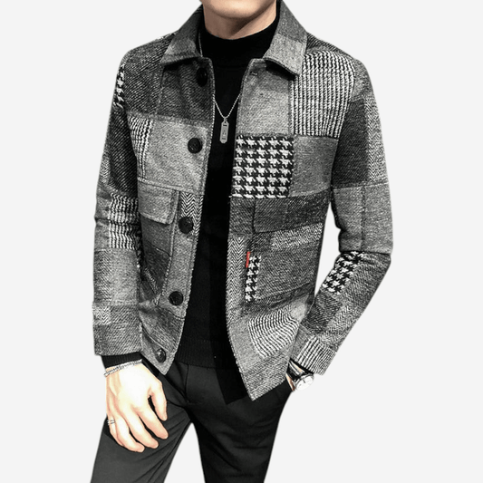 LUXEOUTFIT | Karierte Wolljacke 0