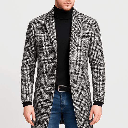 LUXEOUTFIT | Karierter Trenchcoat 0