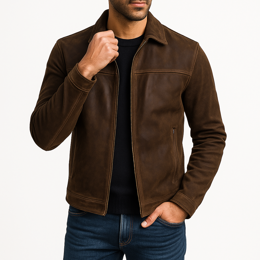 LUXEOUTFIT | Klassische Reißverschlussjacke 0